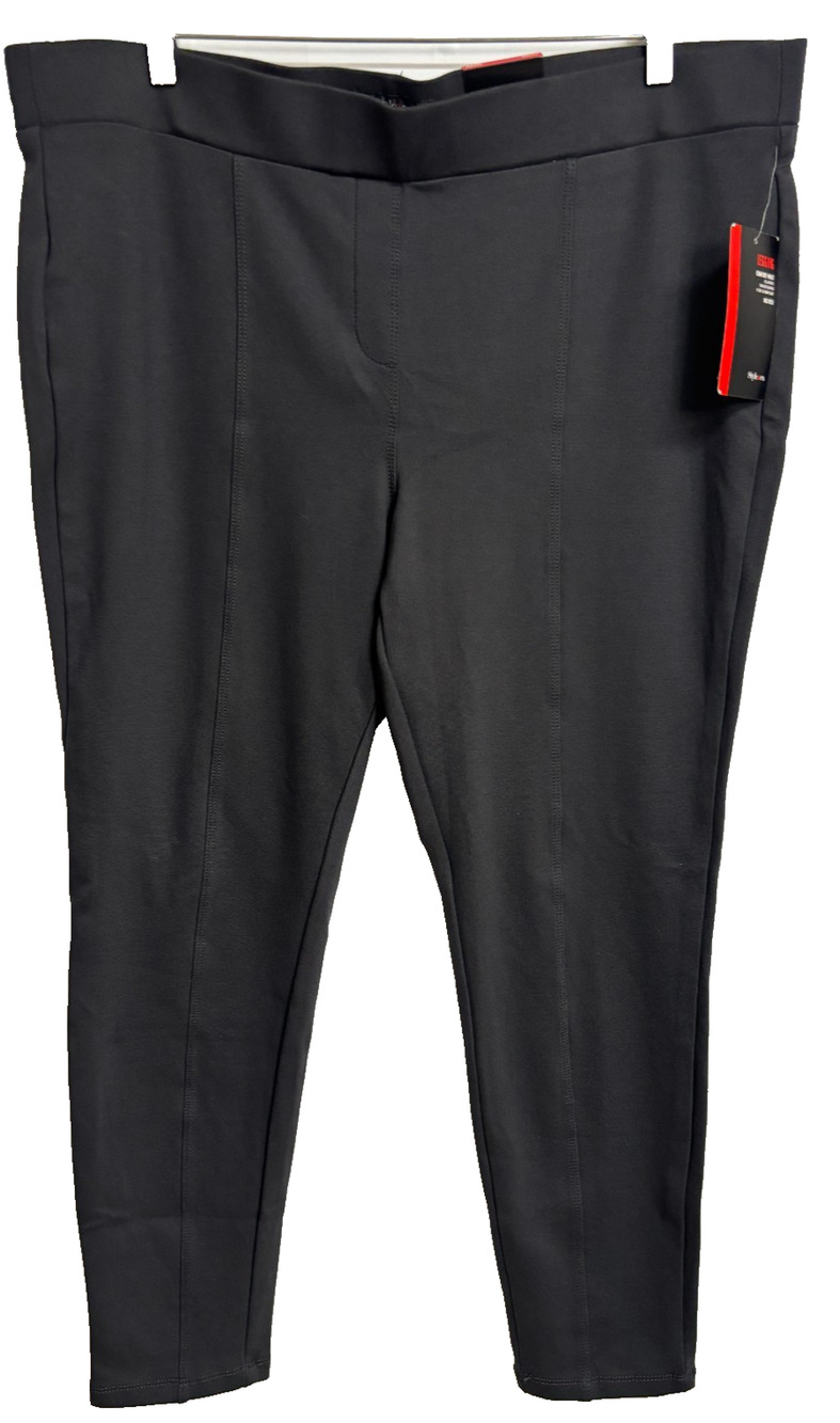 Style & Co Ponte Leggings Women's 18W Carbon Gray Mid Rise Elastic Waist NEW